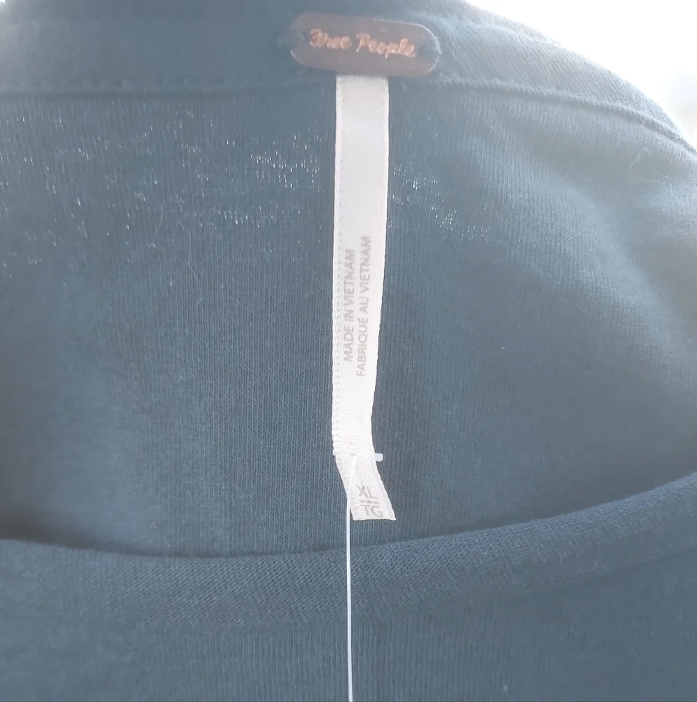 Free People Dark Teal Long Sleeve Sequin Top - Picture 5 of 11